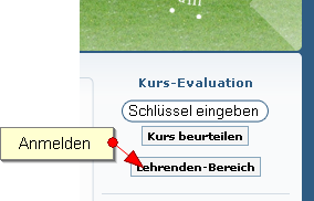 im Lehrenden-Bereich anmelden im Lehrenden-Bereich anmelden